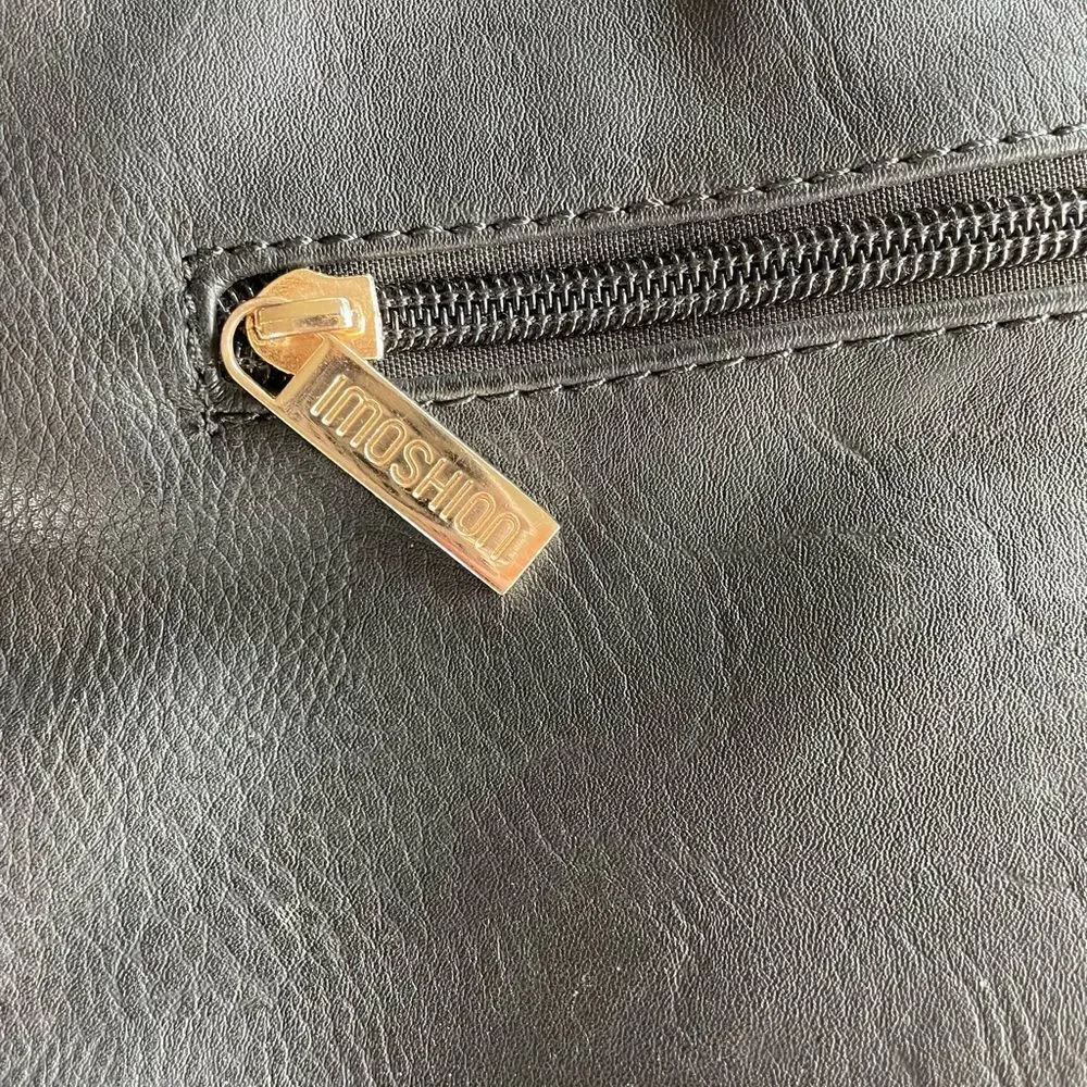 Pre-Loved Imoshion Womens Faux Leather Black Hobo Purse